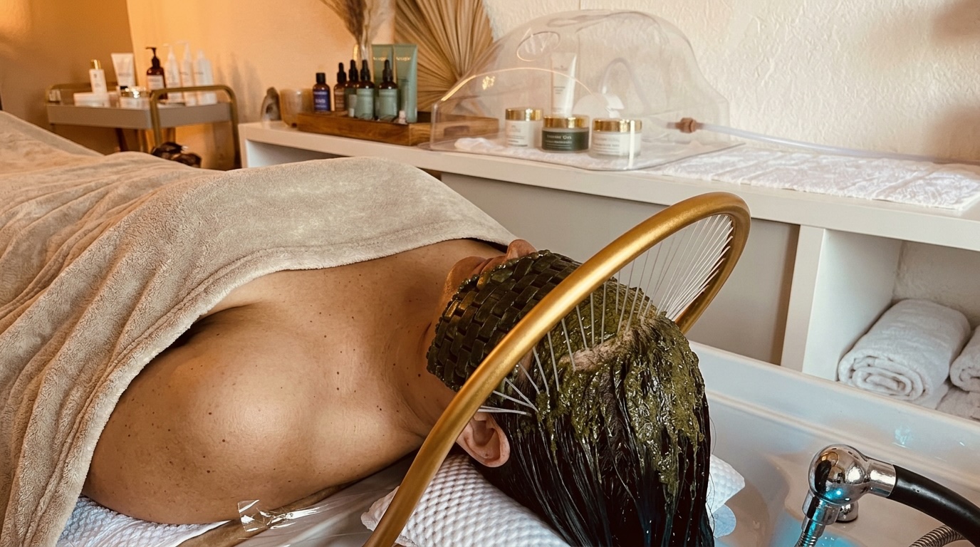 Soin Head Spa premium en institut